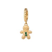 Ginger Bread charm 6 mm forgyldt