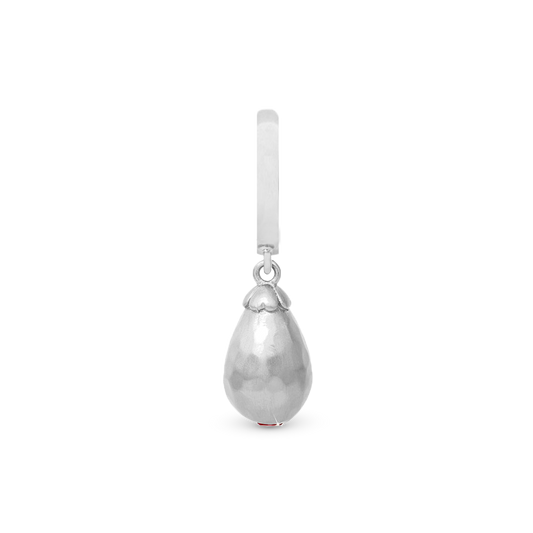 Mysterious Garnet drop silver