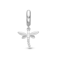 Dragonfly Hænger Charm 6 mm Til Armbånd - Sterling Sølv