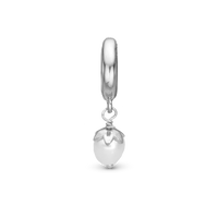 Sparkling Pearl Hænger Charm 6 mm Til Armbånd - Glitrende Sterling Sølv m. 1 Ferskvandsperle