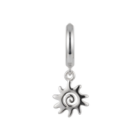 Solar Soul charm 6 mm sølv