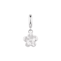 Flower Grace charm 6 mm sølv