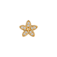 Flower Heaven charm 4 mm forgyldt sølv