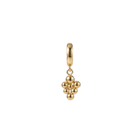 Bubbles charm 4 mm forgyldt