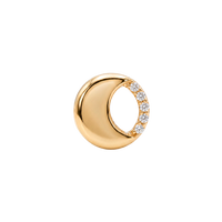Eclipse charm 4 mm forgyldt sølv