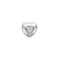 Let Love Shine - Charm 4 mm Til Armbånd - Sterling Sølv m. 6 Cubic Zirkonia