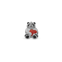 Panda - Charm 4 mm Til Armbånd - Sterling Sølv