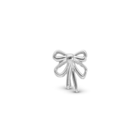 Bow - Charm 4 mm Til Armbånd - Blankpoleret Sterling Sølv