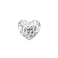 Special Heart charm 4 mm sølv
