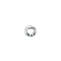 Embraced Love charm 4 mm sølv