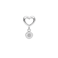 Marguerites With Love charm 4 mm sølv