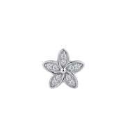 Flower Heaven charm 4 mm sølv