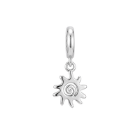 Solar Soul charm 4 mm sølv