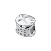 Organic Art charm 4 mm sølv