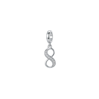 Eternity hænger charm 4 mm sølv