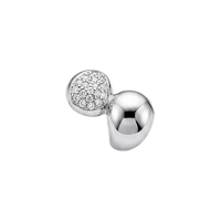 Water Drops charm 4 mm sølv