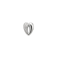 My Heart charm 4 mm sølv