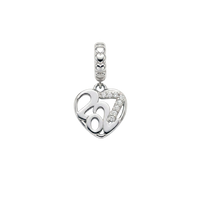 Year 2027 charm 4 mm sølv