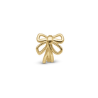 Bow charm forgyldt sølv