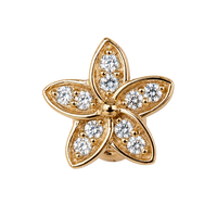 Flower Heaven charm 6 mm forgyldt sølv