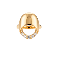 Eclipse charm 6 mm forgyldt sølv