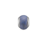 Sodalite Magic Charm 6 mm til Classic Læderarmbånd - Sterling Sølv