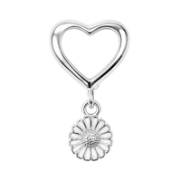 Marguerites With Love charm 6 mm sølv