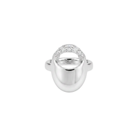 Eclipse charm 6 mm sølv