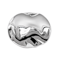 Organic Art charm 6 mm sølv