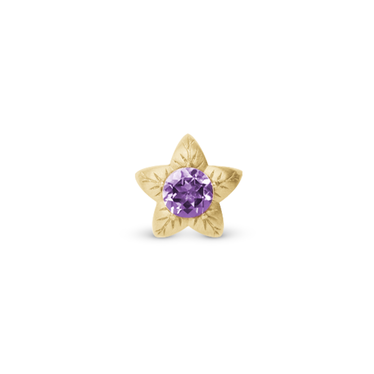 Amethyst Flower, goldpl