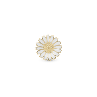 Marguerit 13mm - Charm 6 mm til Classic Læderarmbånd - Forgyldt Sterling Sølv