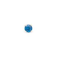 Evening Blue Enkelt Ørestik / Single Stud - Blankpoleret Forgyldt Sterling Sølv m. 1 Cubic Zirkonia