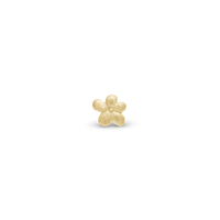 Graceful Flower Enkelt Ørestik / Single Stud - Mat Forgyldt Sterling Sølv