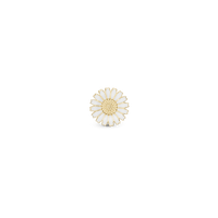 8mm Marguerit Enkelt Ørestik / Single Stud - Forgyldt Sterling Sølv