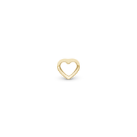 True Heart Enkelt Ørestik / Single Stud - Blankpoleret Forgyldt Sterling Sølv
