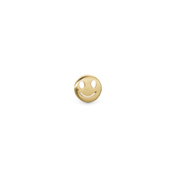 Smiling Enkelt Ørestik / Single Stud - Blankpoleret Forgyldt Sterling Sølv