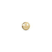 Smiling Enkelt Ørestik / Single Stud - Blankpoleret Forgyldt Sterling Sølv