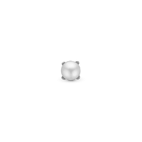 Pearl Enkelt Ørestik / Single Stud - Blankpoleret Sterling Sølv m. 1 Ferskvandsperle