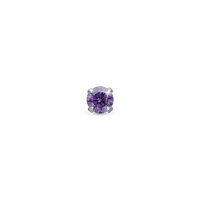 Purple Dance Enkelt Ørestik / Single Stud - Blankpoleret Sterling Sølv m. 1 Cubic Zirkonia