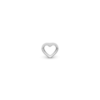 True Heart Enkelt Ørestik / Single Stud - Blankpoleret Sterling Sølv