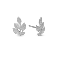 Leaf Beauty Ørestikker - Blankpoleret Sterling Sølv