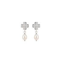 Clover & Pearl ørestikker sølv