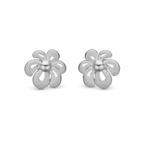 Happy Flower, studs, silver