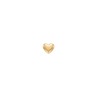 Single Heart forgyldt sølv