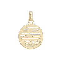 Jupiter, pendant, goldpl silver