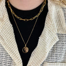 palme vedhæng i forgyldt 