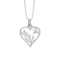Nature Love Vedhæng - Satin Sterling Sølv