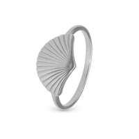 Fan Ring - Blankpoleret Sterling Sølv