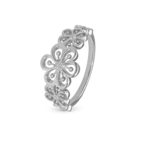 Flower Heaven Ring - Blankpoleret Sterling Sølv