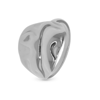Wavy Ring - Blankpoleret Sterling Sølv
